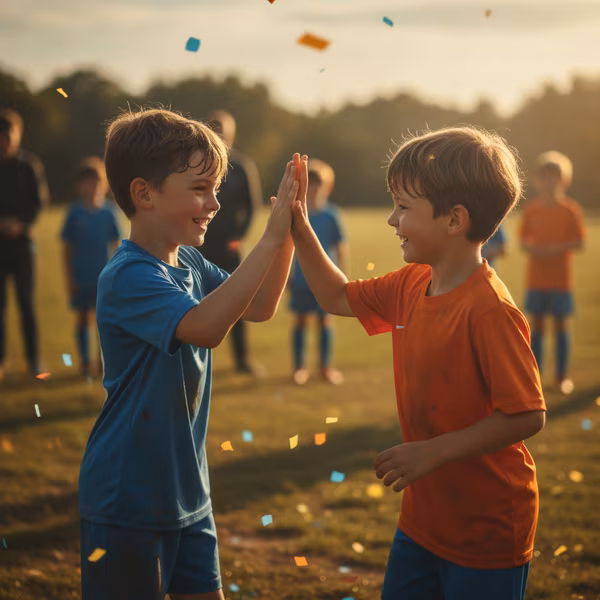 Niños practicando deporte