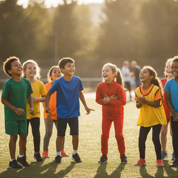 Niños practicando deporte