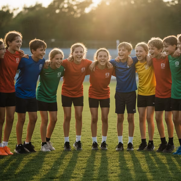 Niños practicando deporte